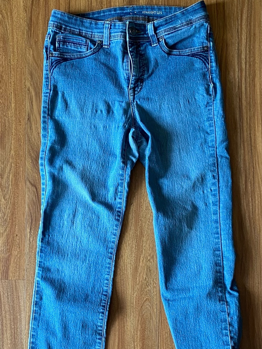 Women’s Straight Leg Blue Jeans